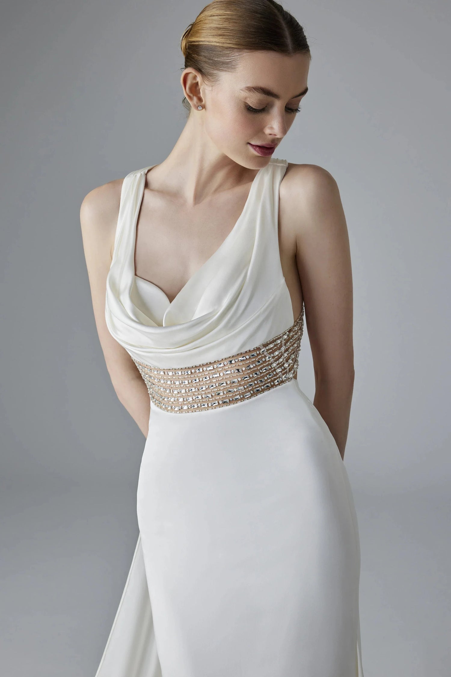 Cowl Neckline Wedding Dresses
