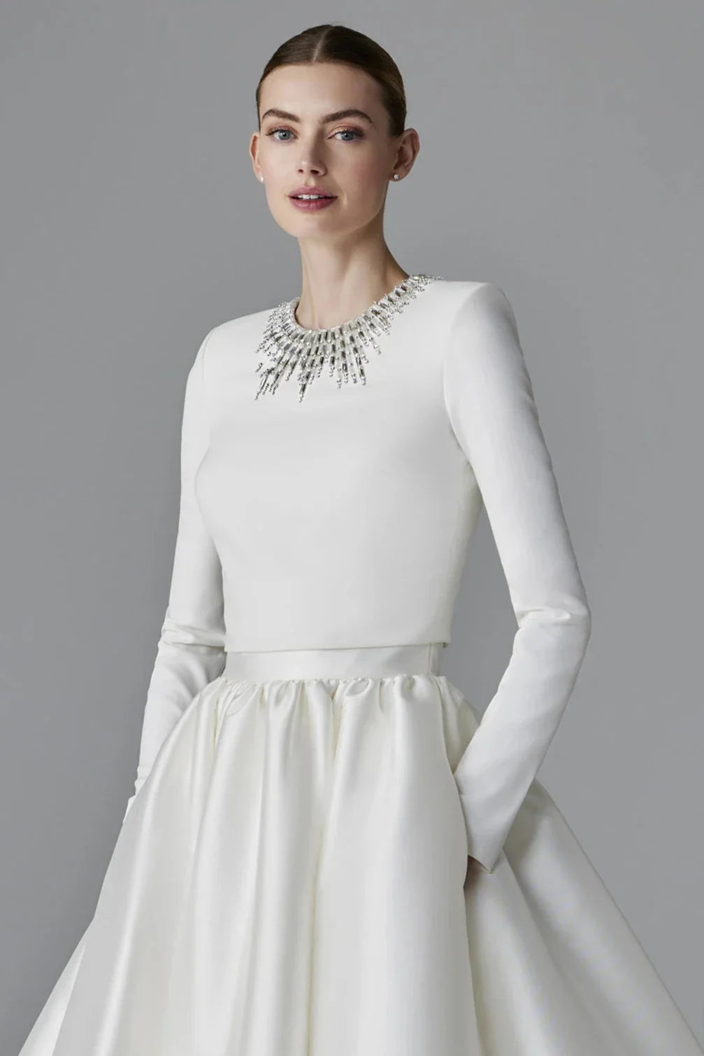 Jewel Neckline Wedding Dresses