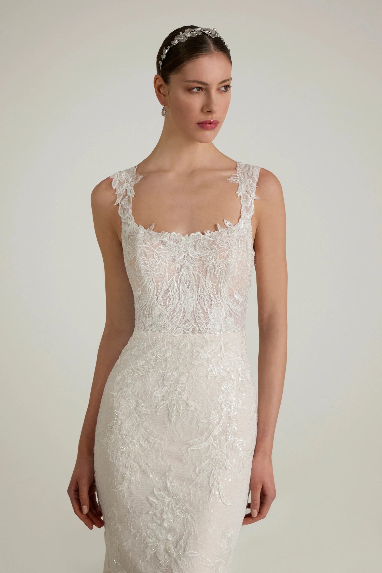 Square Neckline Wedding Dresses