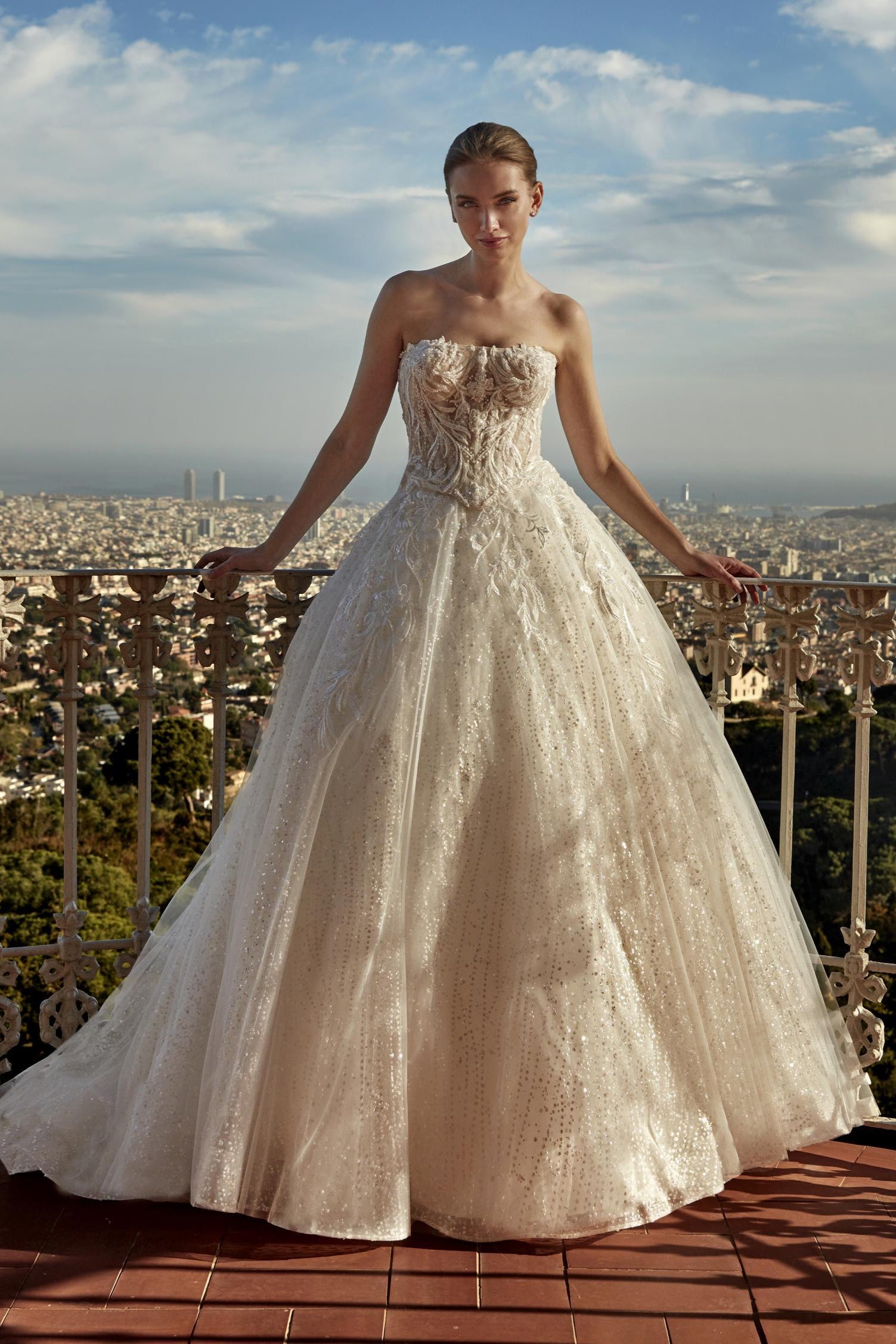 Strapless Corset Ball Gown Wedding Dress - Almu Strapless Corset Ball Gown Wedding Dress - Almu