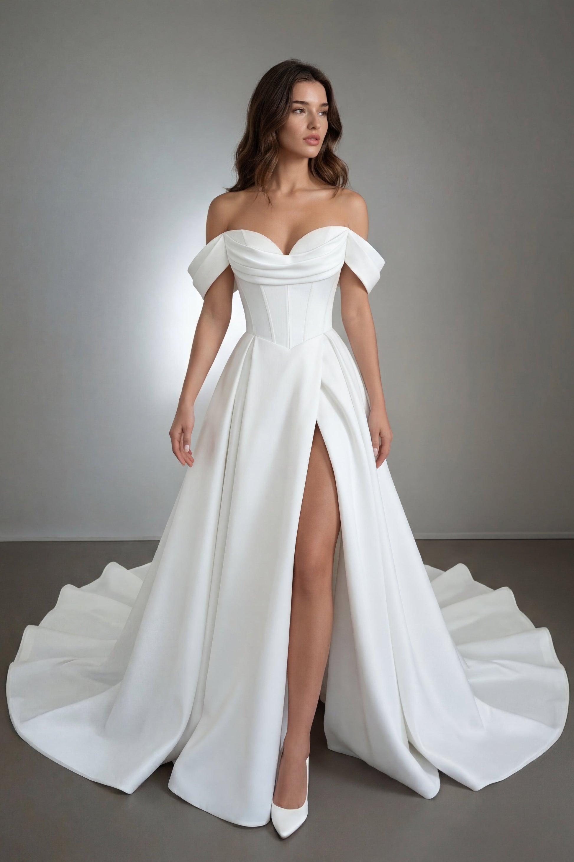 drop waist aline dress Strapless wedding dress with drop waist
