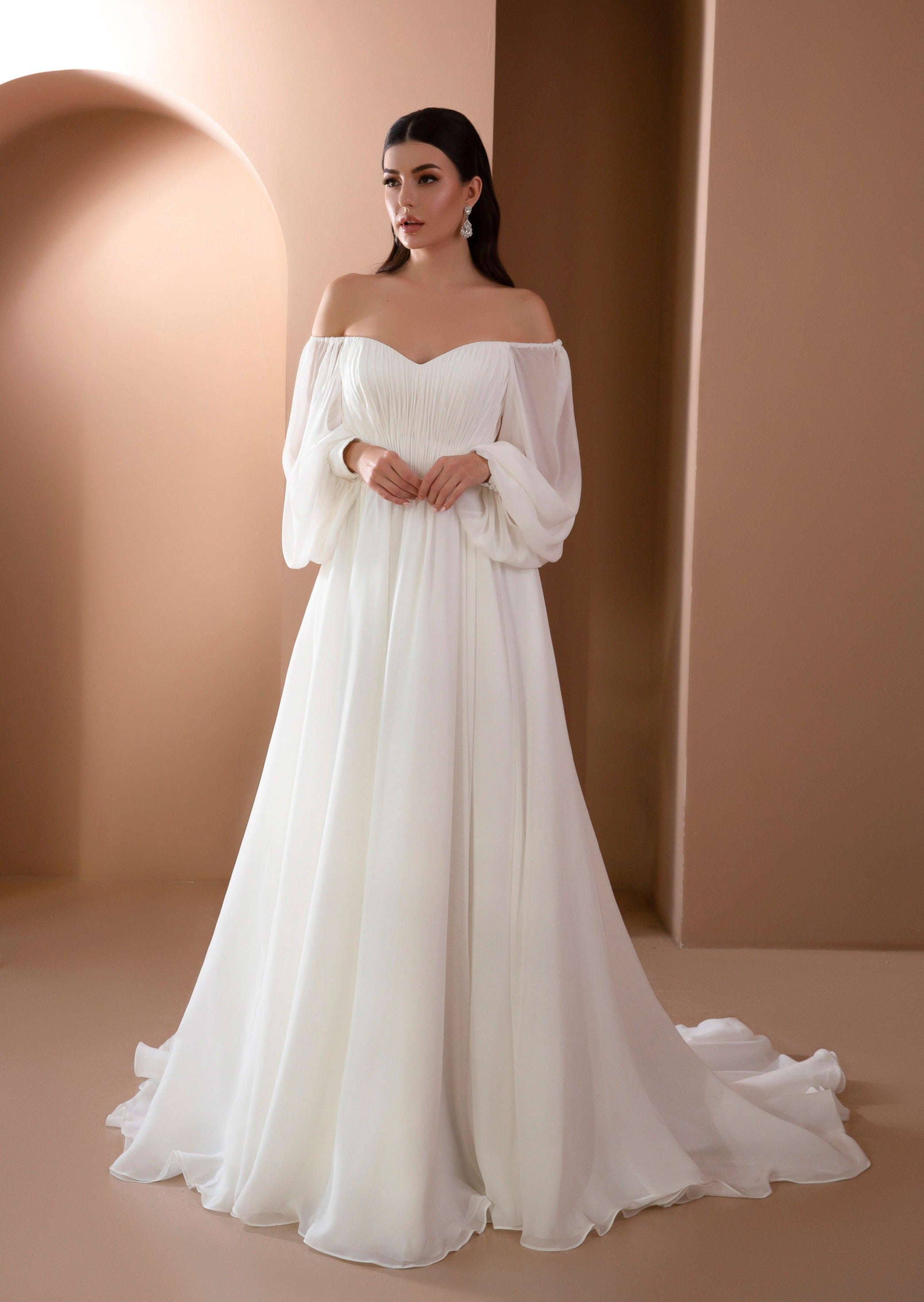 Bell line 2025 wedding dress